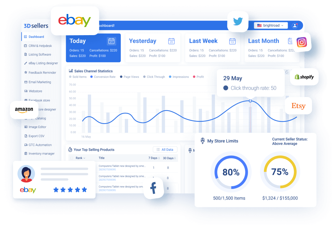 3Dsellers AllinOne eBay Selling Manager